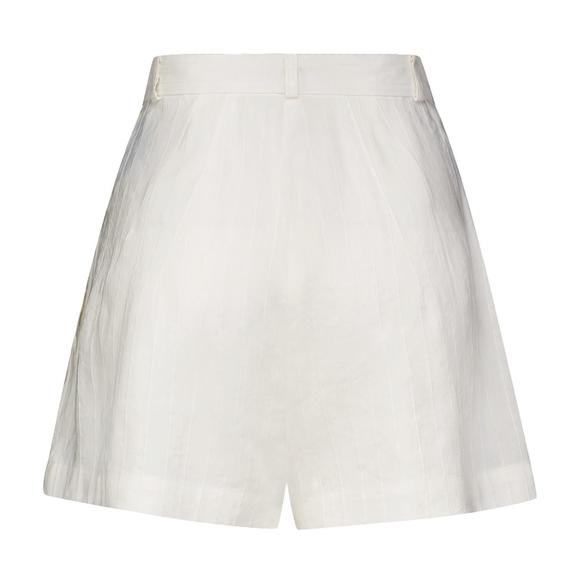 NEW MATTHEW BRUCH button pleated short in white - Picture 2 of 2